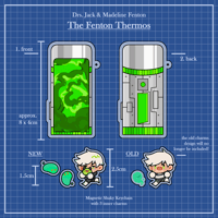 Image 2 of [pre-order]Fenton Thermos/Portal Shaker Keychain