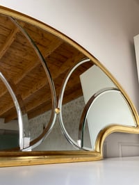 Image 3 of Miroir Art Déco « Coquillage » doré à la feuille d’or  ✨