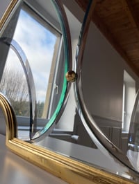 Image 4 of Miroir Art Déco « Coquillage » doré à la feuille d’or  ✨