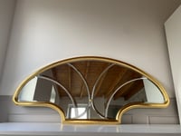 Image 5 of Miroir Art Déco « Coquillage » doré à la feuille d’or  ✨