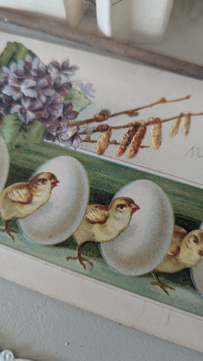 Lot 1 cartes postales Pâques