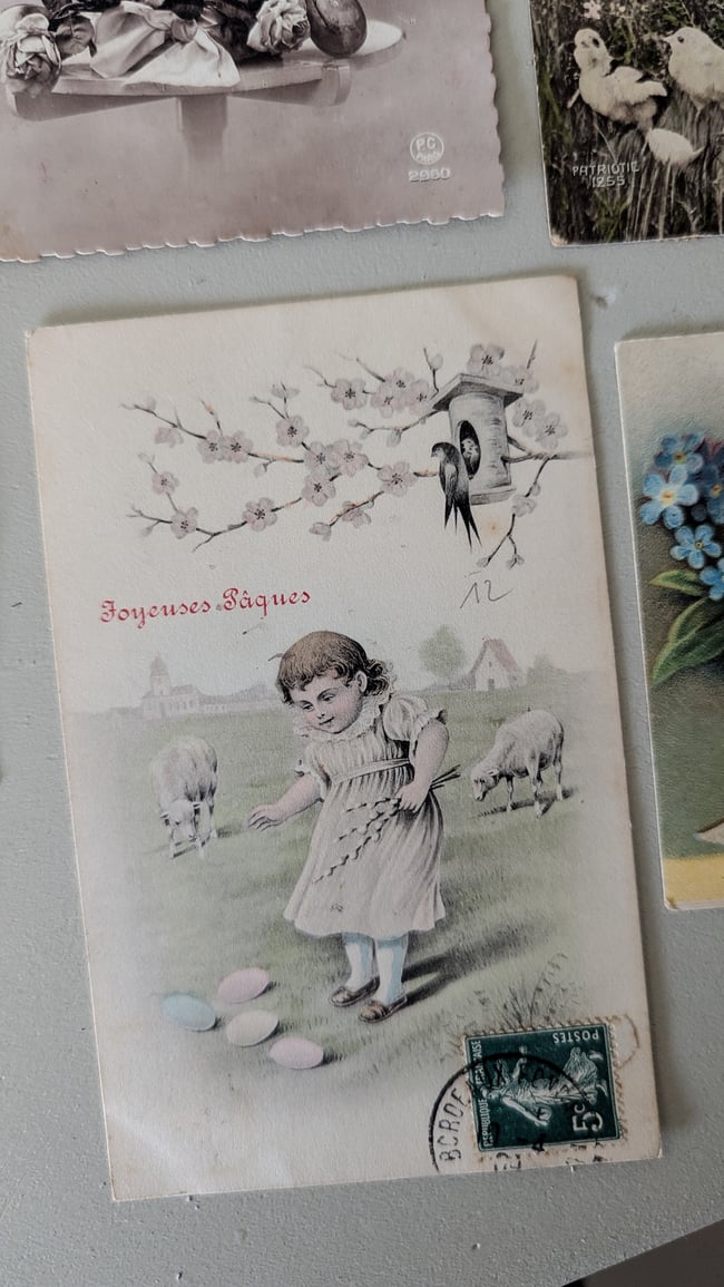 Lot 3 cartes postales de Pâques 