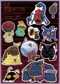 PRE-ORDER - Heartless Drawn From Memory A5 Sticker Sheet
