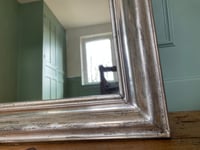 Image 3 of Miroir Louis-Philippe doré à la feuille d’argent ✨