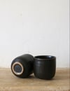 Tasse noire satiné 