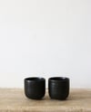 Tasse noire satiné 