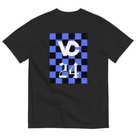 Image 2 of VCS Visionary Blue Roman Designer Luxury Modern Unisex Organic Cotton Graphic Fashion T-Shirt