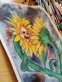 Image 2 of Tournesols - Original et Prints