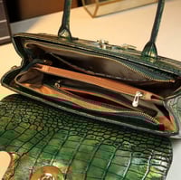 Image 2 of Luxury High Quality Cowhide Crocodile Print Fashion Shoulder Bag 