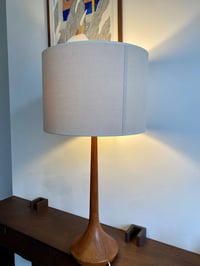 Image 2 of Grande Lampe de table vintage en teck, éditée par Kirk, Danemark, années 60