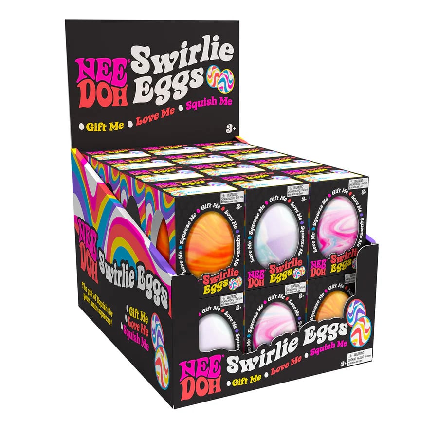 Image of Needoh Swirlie eggs - Easter Fidgets 