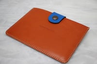 Image 1 of Card holder in orange and blue