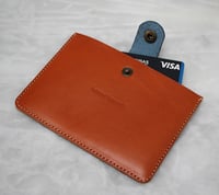 Image 3 of Card holder in orange and blue
