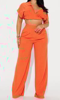 Image 3 of Linen Set-Orange