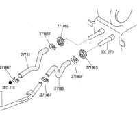 Image 3 of New silicone heater hoses for Pao, Figaro, Be-1 and K10 Micra/March