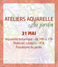 Atelier au jardin botanique de Nancy - Aquarelle Botanique - 31 MAI