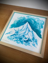 Image 2 of Framed original mountain painting