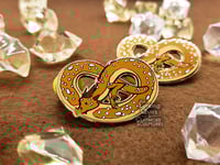 Image 2 of Pretzel Lindworm Hard Enamel Pin