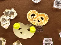 Image 3 of Pretzel Lindworm Hard Enamel Pin