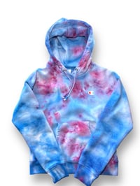 Image 1 of Cotton Candy Dandy - Dyed Champion Hoodie - Size XS