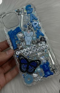 Custom Blue Case - Gold Name Included
