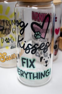 Image 3 of Iced Coffee Glass for Dog Lovers