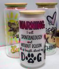 Image 6 of Iced Coffee Glass for Dog Lovers