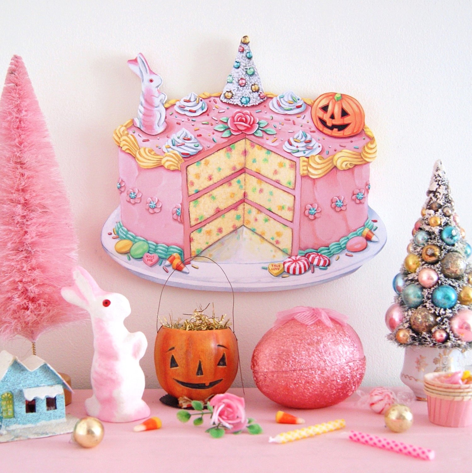 Image of Everyday is a Holiday Funfetti cake plaque