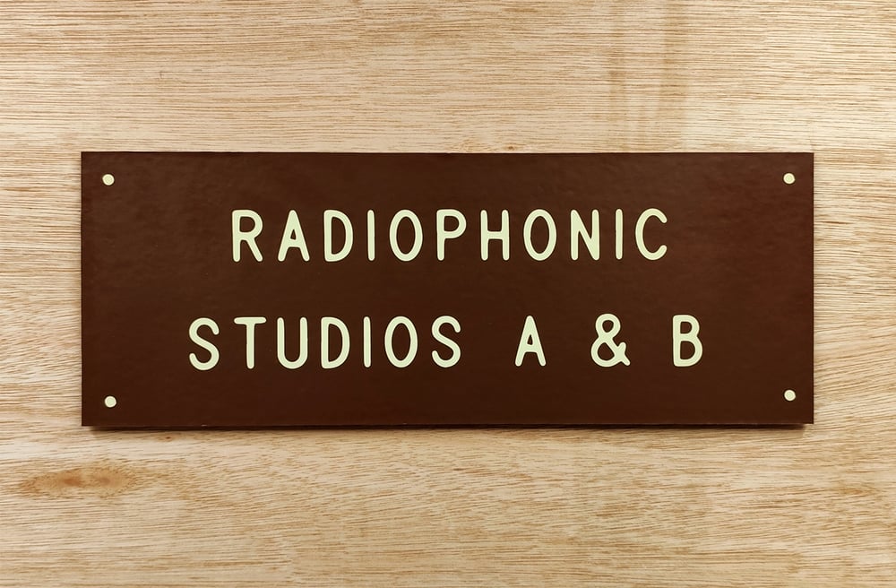 'RADIOPHONIC WORKSHOP' SIGN (PRE-ORDER)