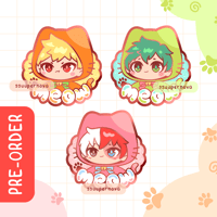 Image 1 of [PRE-ORDER] MHA Meow Enamel pins