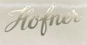 Hofner Guitar Headstock decal,sticker X1