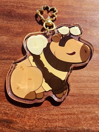 Image 3 of Cap-Bee-Bara Keychain