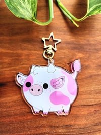 Image 1 of Pink Cow Keychain