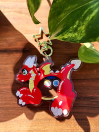 Pool Toy Dragon Skaker Keychain