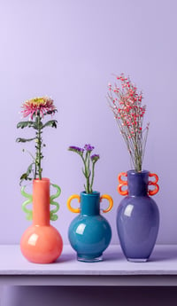 Image 8 of Fiesta Handmade Glass Vases