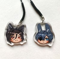 Image 1 of Black Butler - Ciel Phantomhive and Sebastian Michaelis 1.5" Charm