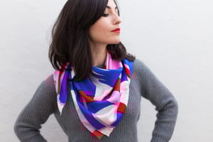 Image of Carré de Soie - Pink series