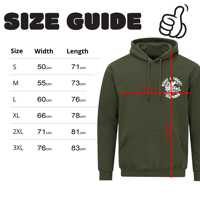 Image 5 of MADE WITH LOVE HOOD - MILITARY GREEN