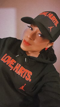 Image 3 of Love, Hurts Trucker Hat 