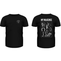 Double-sided Black "Patchwork" T-shirt