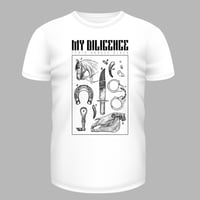 White "Patchwork" Front T-shirt