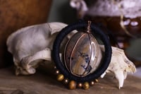 Image 5 of Black hemp cord crazy lace agate necklace