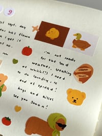 Image 4 of Forestcore washi 🌲 🍄 🪿 sticker sheet