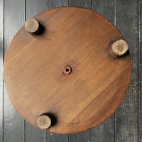 Image 10 of Turned Wood Side Table with Barley Twist Stem (Reserved)