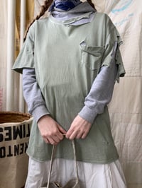 Image 1 of Shredded Blank Pocket Tee