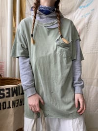 Image 2 of Shredded Blank Pocket Tee