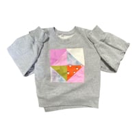 Grey Crop Fit Sweatshirt 