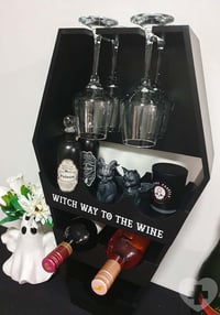 Image 2 of Coffin Wine Shelf