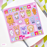 Image 1 of I luv my team sticker sheet