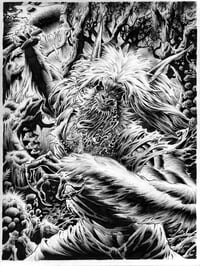 Iron Maiden Eddie as werewolf   9X12